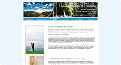 Desktop Screenshot of customweddingsofcolorado.com